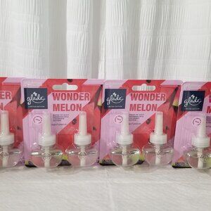 Glade PlugIns Scented Oil Air Freshener, Wonder Melon Limited Edition 4 packs